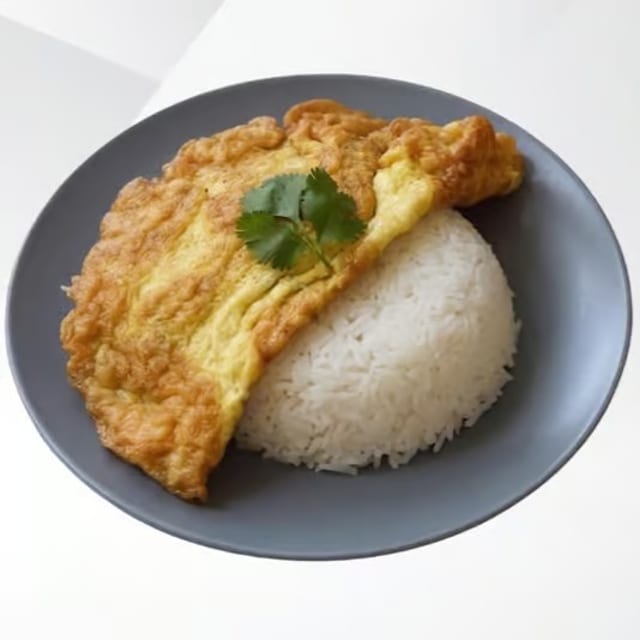Thai Egg Omelette Bowl (Kai Jiew).